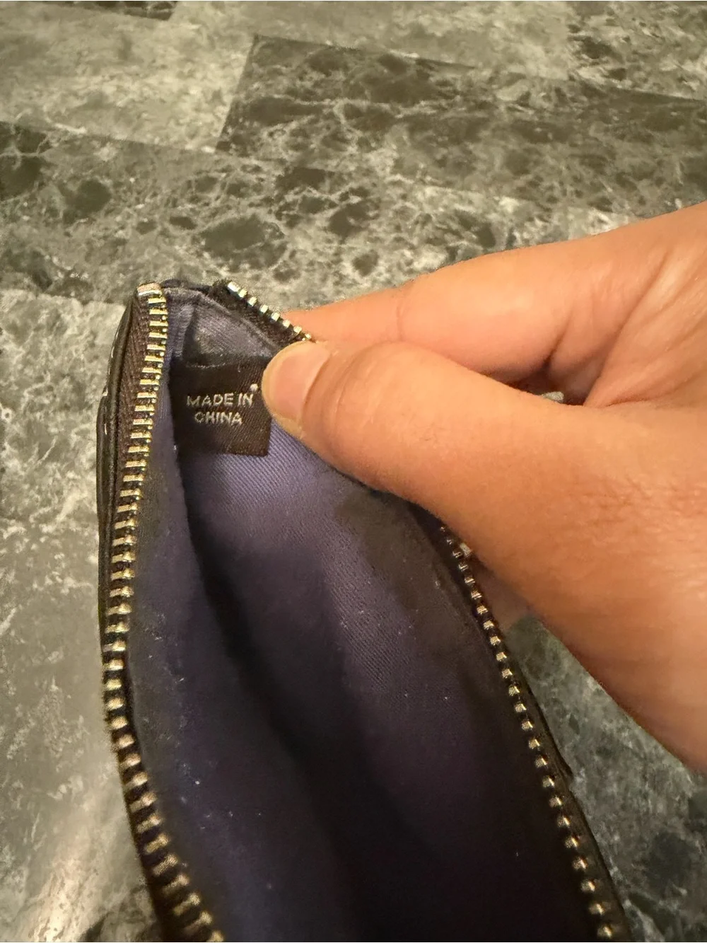GENUINE VINTAGE BROWN PEBBLED LEATHER COACH WRISTLET WALLET HANG TAG